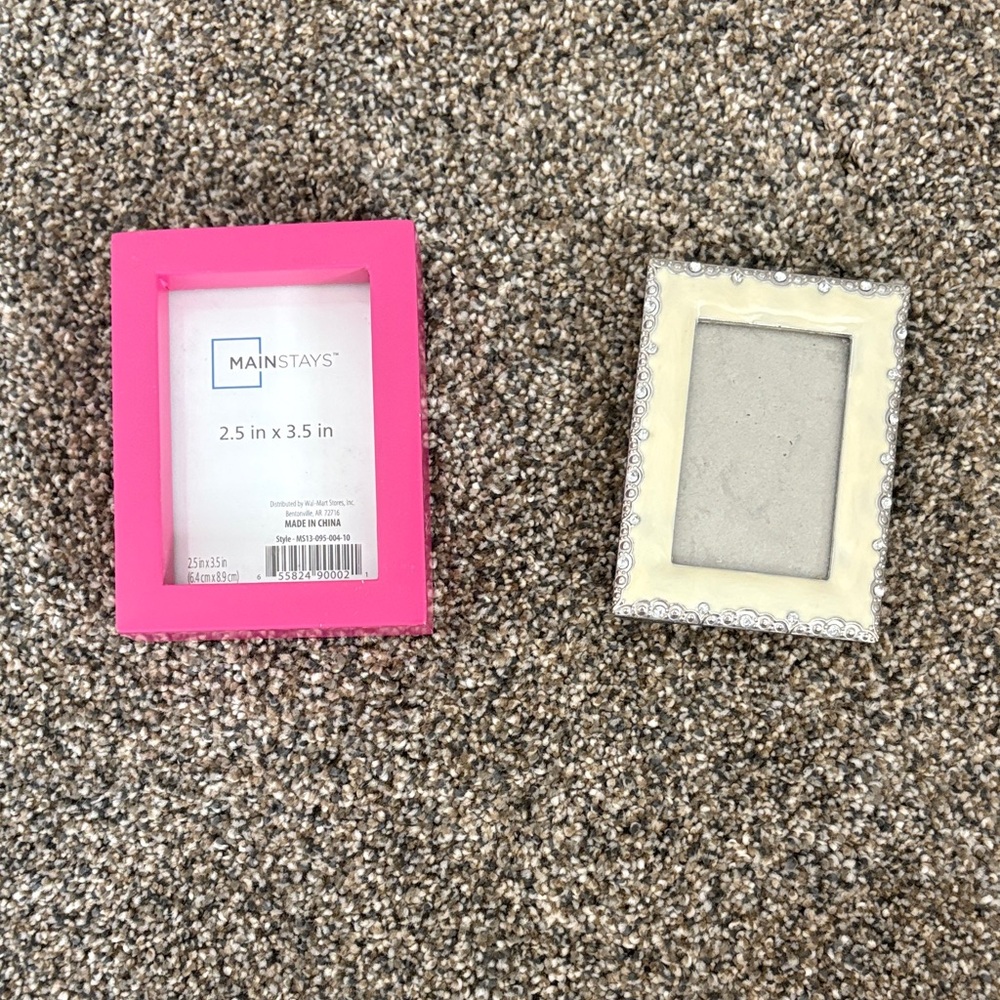 Mainstays Vibrant Pink and Elegant Cream Frame Duo